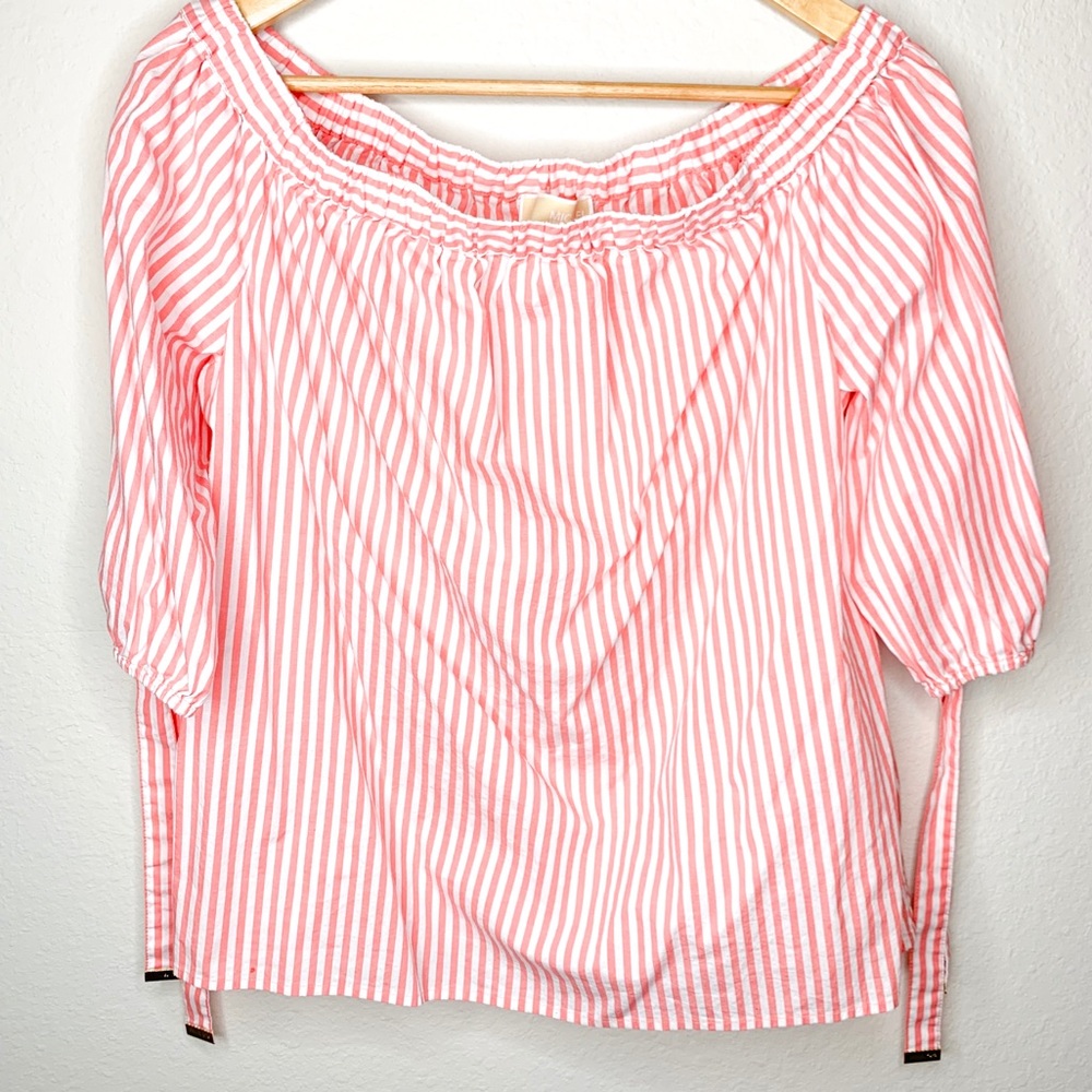 Michael Kors Pink Striped Top